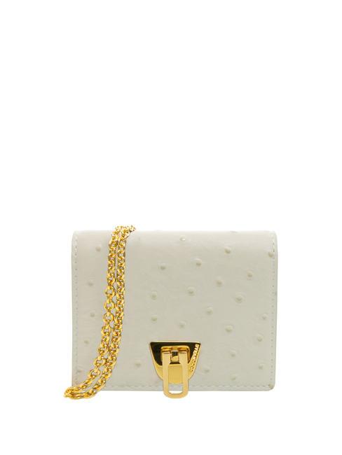 COCCINELLE BEAT OSTRICH Micro bag in pelle st struzzo gelso - Borse Donna