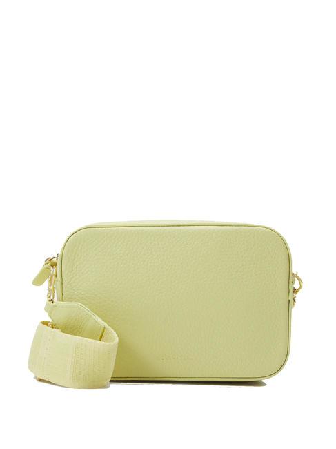 COCCINELLE TEBE Borsa a tracolla in pelle martellata lime wash - Borse Donna