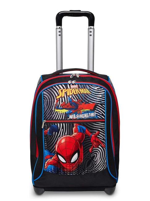 ZAINO TROLLEY SPIDERMAN the greatest hero zaino trolley 2 ruote JET BLACK ND  sc