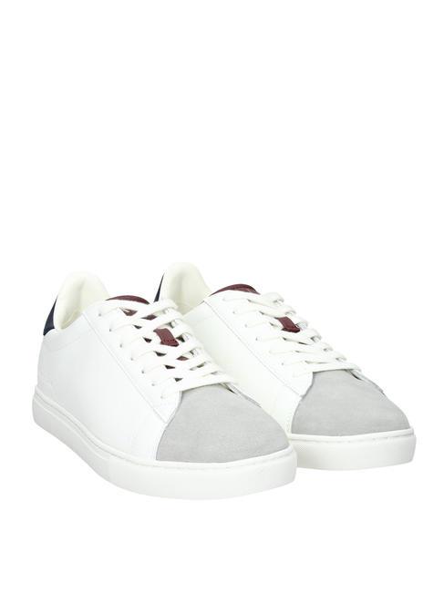 ARMANI EXCHANGE A|X Sneakers in pelle op.white+navy+bordea - Scarpe Uomo