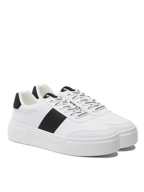 ARMANI EXCHANGE A|X Sneakers platform op.white+black - Scarpe Donna