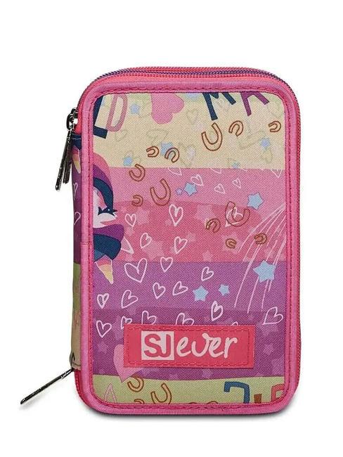 SJGANG EVER RAYLY GIRL Astuccio 3 zip con kit scuola summer rose - Astucci e Accessori