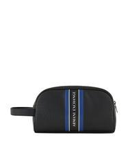 ARMANI EXCHANGE LOGO Trousse con logo a contrasto black/ultra marine - Beauty Case - 1