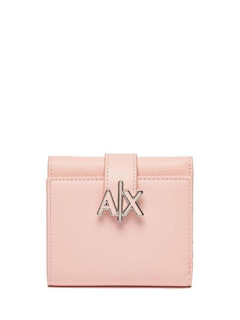 ARMANI EXCHANGE A|X LOGO Portafoglio piccolo pink stop - Portafogli Donna