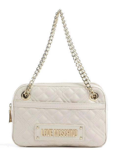LOVE MOSCHINO QUILTED  Mini Bag a spalla avorio - Borse Donna