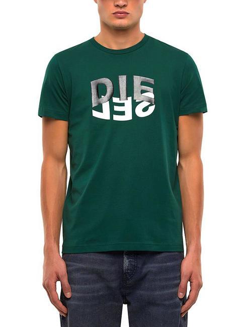 DIESEL T-DIEGOS T-shirt in cotone green - T-shirt Uomo