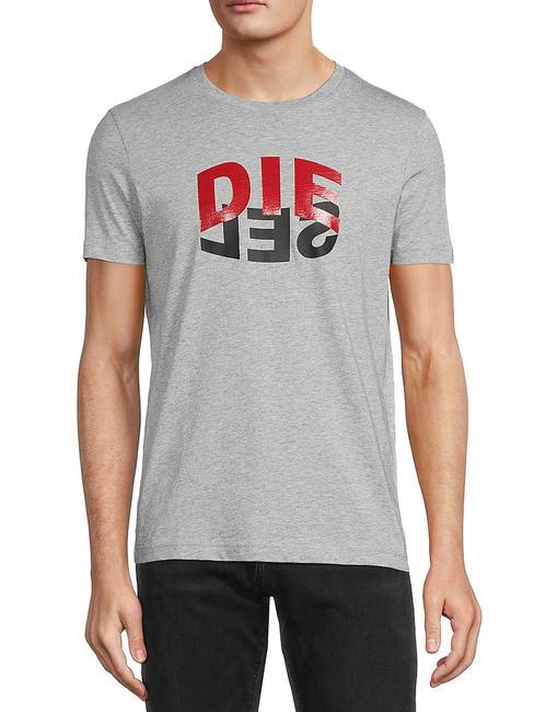 DIESEL T-DIEGOS T-shirt in cotone grey - T-shirt Uomo