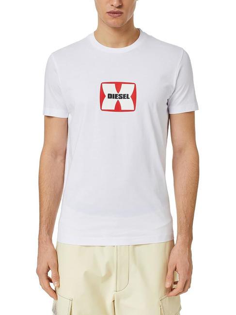 DIESEL T-DIEGOR T-shirt in cotone white - T-shirt Uomo