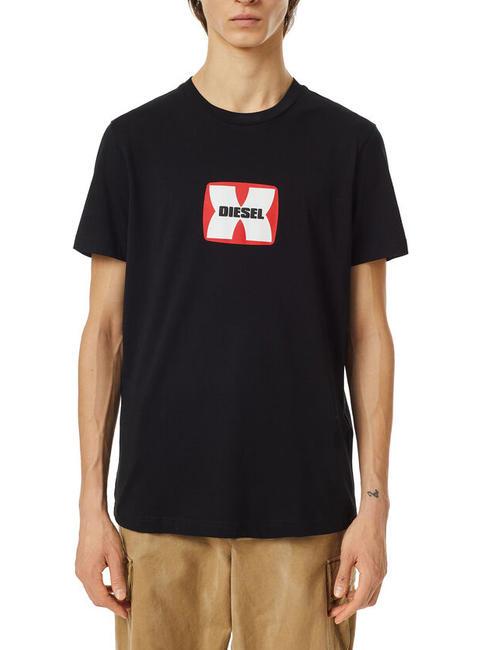 DIESEL T-DIEGOR T-shirt in cotone black - T-shirt Uomo
