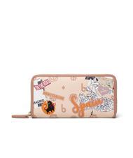 BRACCIALINI CARTOLINE Portafoglio grande zip around - Portafogli Donna