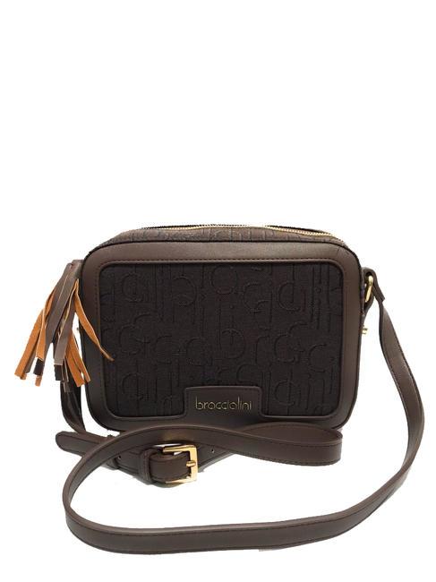 BRACCIALINI FONT Borsa camera case jacquard marrone - Borse Donna