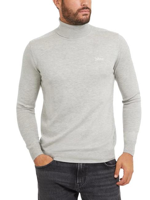 GUESS AARON Maglione dolcevita light stone heather - Maglie Uomo