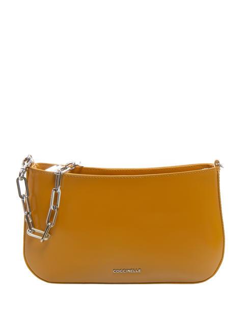 COCCINELLE LILY SHINY CALF Borsa mini in pelle manico catena resina - Borse Donna