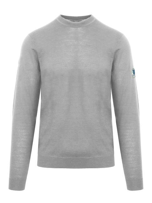 AQUASCUTUM LATERAL LOGO Maglione paricollo misto lana grey - Maglie Uomo
