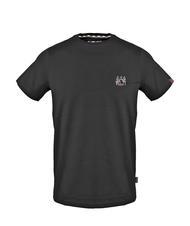 AQUASCUTUM STEMMA LOGO T-shirt in cotone black - T-shirt Uomo - 1