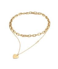 GUESS FALLING IN LOVE Collana doppia catena yellow gold - Collane - 1
