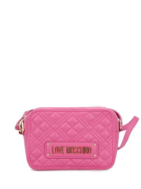 LOVE MOSCHINO QUILTED Borsa camera a tracolla fuchsia - Borse Donna