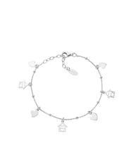 AMEN COCCOLE Bracciale con charms cuori e casette - Bracciali Donna