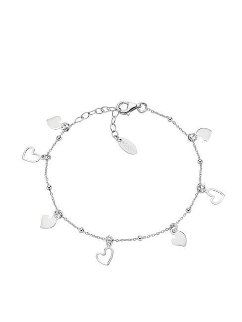 AMEN COCCOLE Bracciale in argento charms cuori rodio - Bracciali Donna