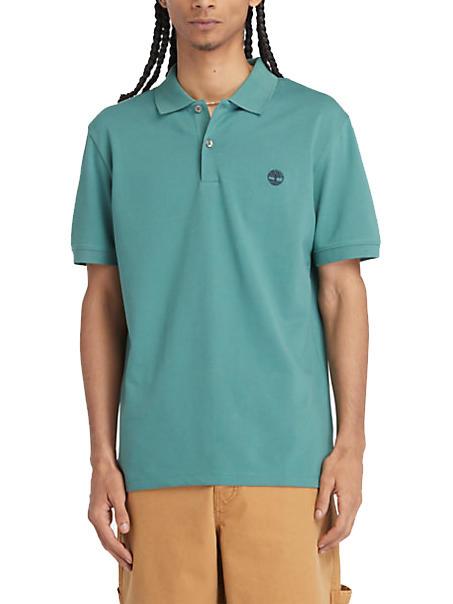 TIMBERLAND MERRYMEETING RIVER Polo in cotone stretch sea pine - Polo Uomo
