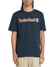 TIMBERLAND KENNEBEC RIVER LINEAR LOGO T-shirt in cotone - T-shirt Uomo