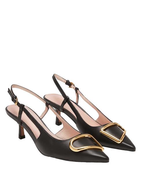 COCCINELLE HIMMA SMOOTH Décolleté sling back in pelle Nero - Scarpe Donna