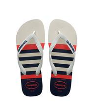 HAVAIANAS TOP NAUTICAL Infradito white/white/navy blue - Scarpe Uomo - 1