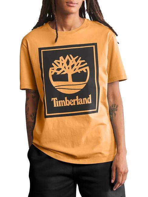 TIMBERLAND STACK T-shirt in cotone wheat boot/black - T-shirt Uomo