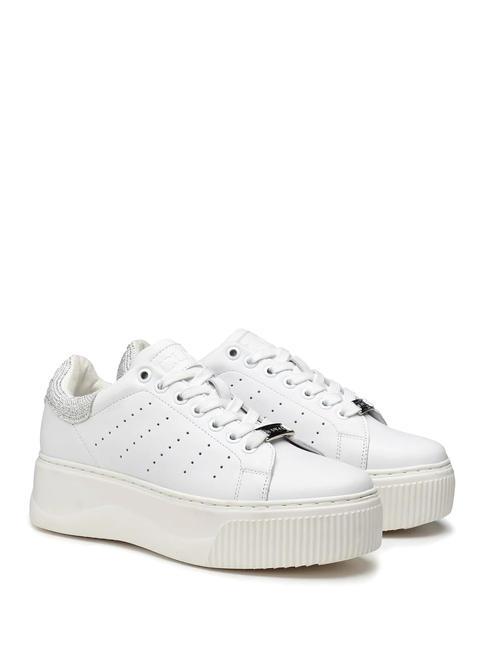 CULT PERRY 3162 Sneakers platform in pelle white/ice - Scarpe Donna