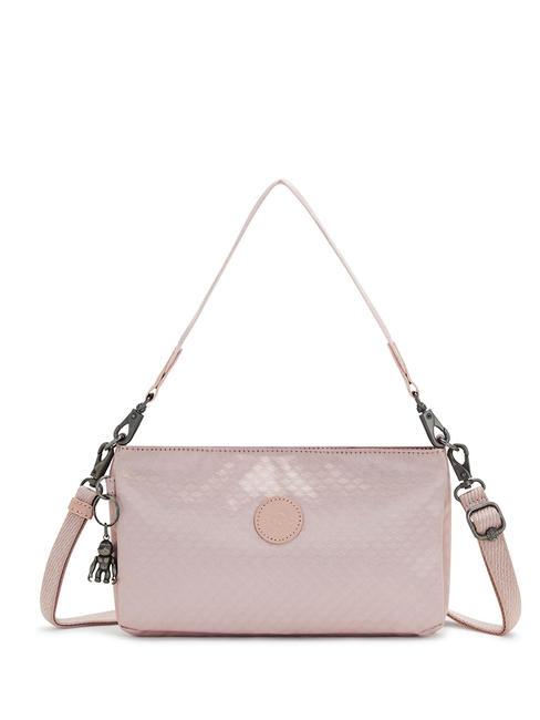KIPLING MASHA Borsa a spalla piccola pink flow embosse - Borse Donna