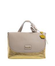 BRACCIALINI SARA Borsa cartelletta in pelle cipria/oro - Borse Donna - 1