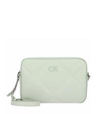 CALVIN KLEIN QUILT Camera Bag a tracolla milky green - Borse Donna - 1
