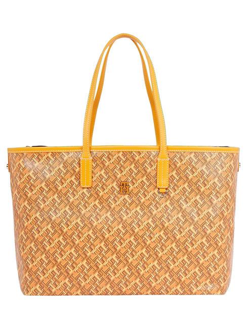 TOMMY HILFIGER TH MONOPLAY Shopping Bag rich ochre - Borse Donna