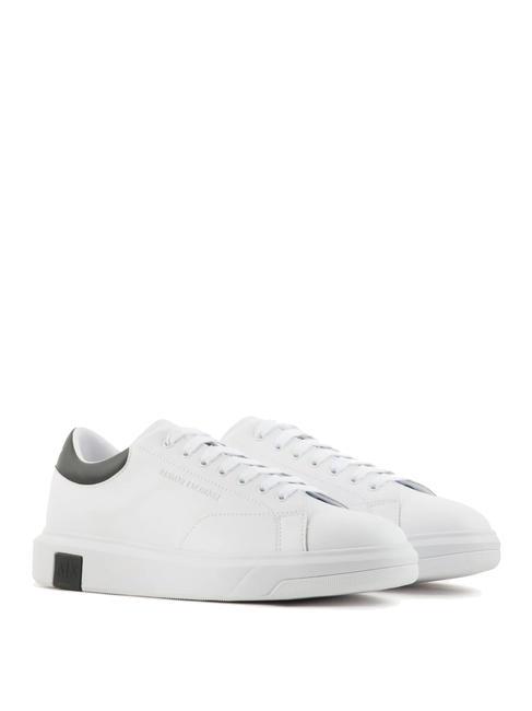 ARMANI EXCHANGE ACTION Sneakers in pelle op.white+black - Scarpe Uomo
