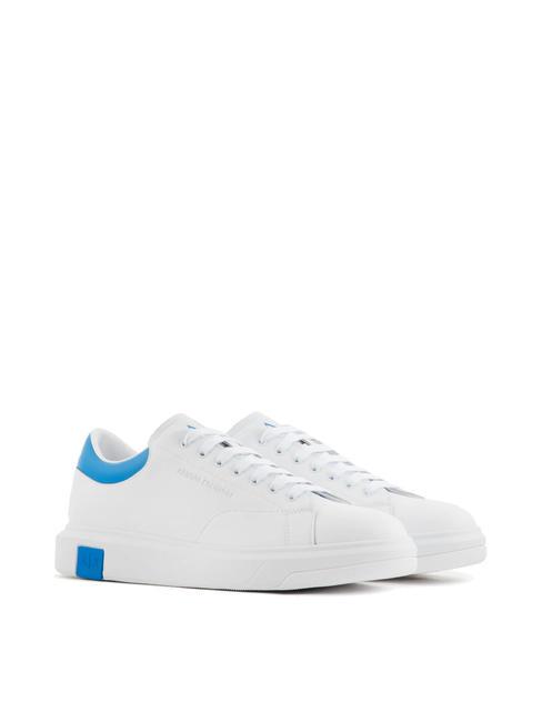 ARMANI EXCHANGE ACTION Sneakers in pelle op.white+blue - Scarpe Uomo