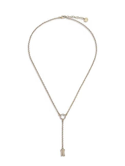 ALVIERO MARTINI PRIMA CLASSE BROADWAY Collana con charm logo e zirconi oro - Collane