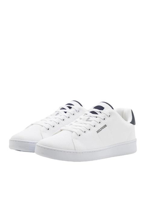 TOMMY HILFIGER COURT CUPSOLE PIQUE Sneakers white - Scarpe Uomo
