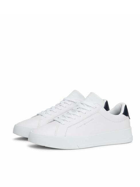 TOMMY HILFIGER COURT BETTER Sneakers in pelle white - Scarpe Uomo