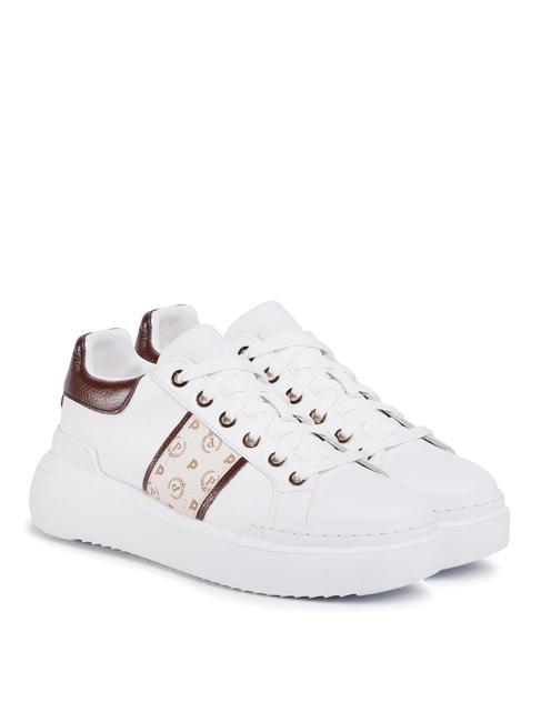 POLLINI HERITAGE NUKE Sneakers platform avorio/marrone/bianco - Scarpe Donna