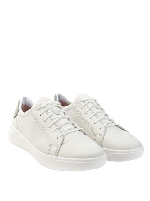 TIMBERLAND SENECA BAY Sneakers in pelle blanc de blanc - Scarpe Uomo