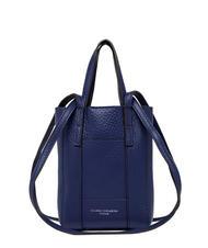GIANNI CHIARINI SUPERLIGHT Borsa pelle martellata doppi manici galaxy blue-t.moro - Borse Donna - 1