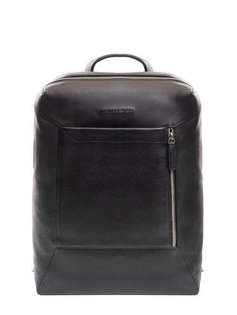 MOMO DESIGN SQUARED Zaino in pelle porta pc 15" black - Zaini da lavoro porta PC