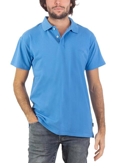 ASPESI BASIC Polo stretch manica corta light blue - Polo Uomo