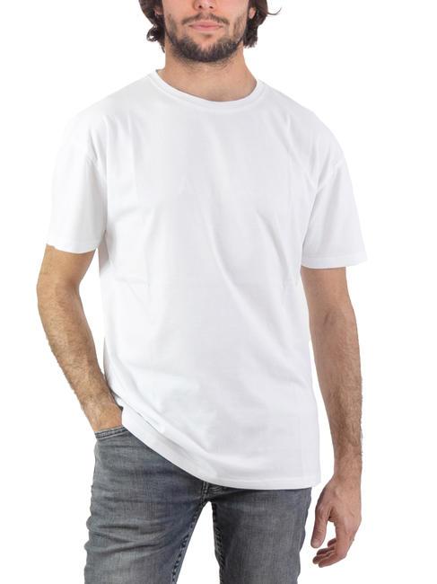 ASPESI BASIC FLOCK T-shirt in cotone con logo white - T-shirt Uomo