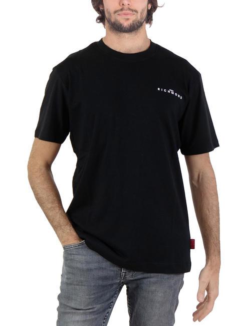 JOHN RICHMOND ACOSTA T-shirt in cotone black/whtw - T-shirt Uomo