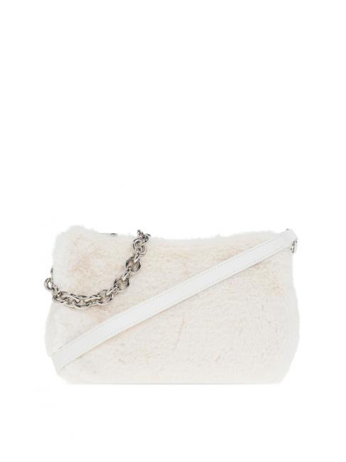FURLA MOON Borsa a spalla con tracolla white cotton - Borse Donna