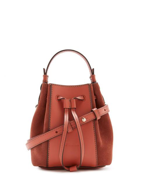 FURLA MIASTELLA Borsa mini secchiello in pelle cannella - Borse Donna
