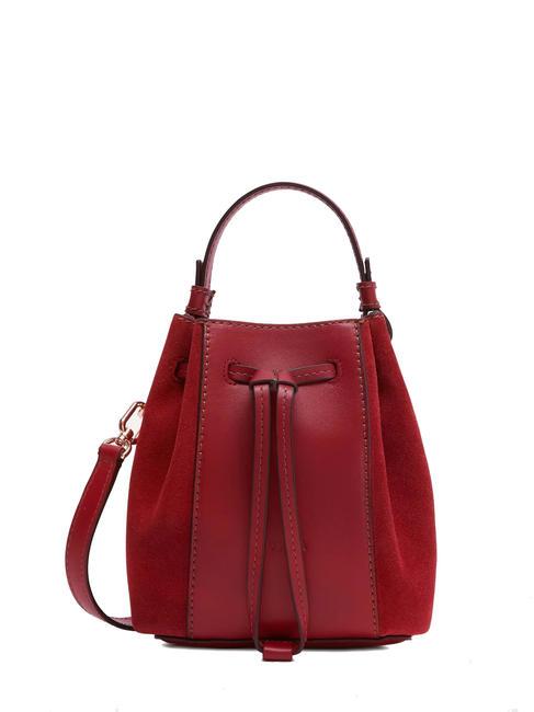 FURLA MIASTELLA Borsa mini secchiello in pelle CILIEGIA d - Borse Donna