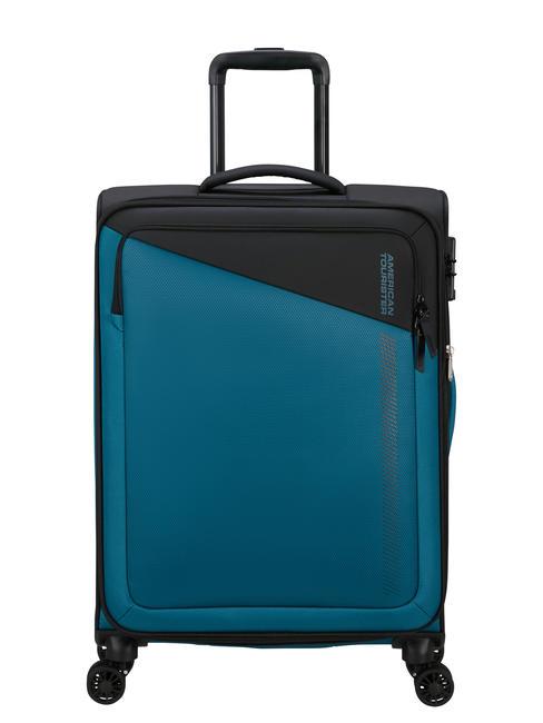 AMERICAN TOURISTER DARING DASH Trolley medio espandibile black blue - Trolley Semirigidi