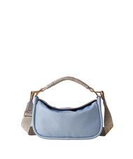 BORBONESE HORSEBACK NYLON Borsa a mano con tracolla topazio/grigio chiaro - Borse Donna - 1
